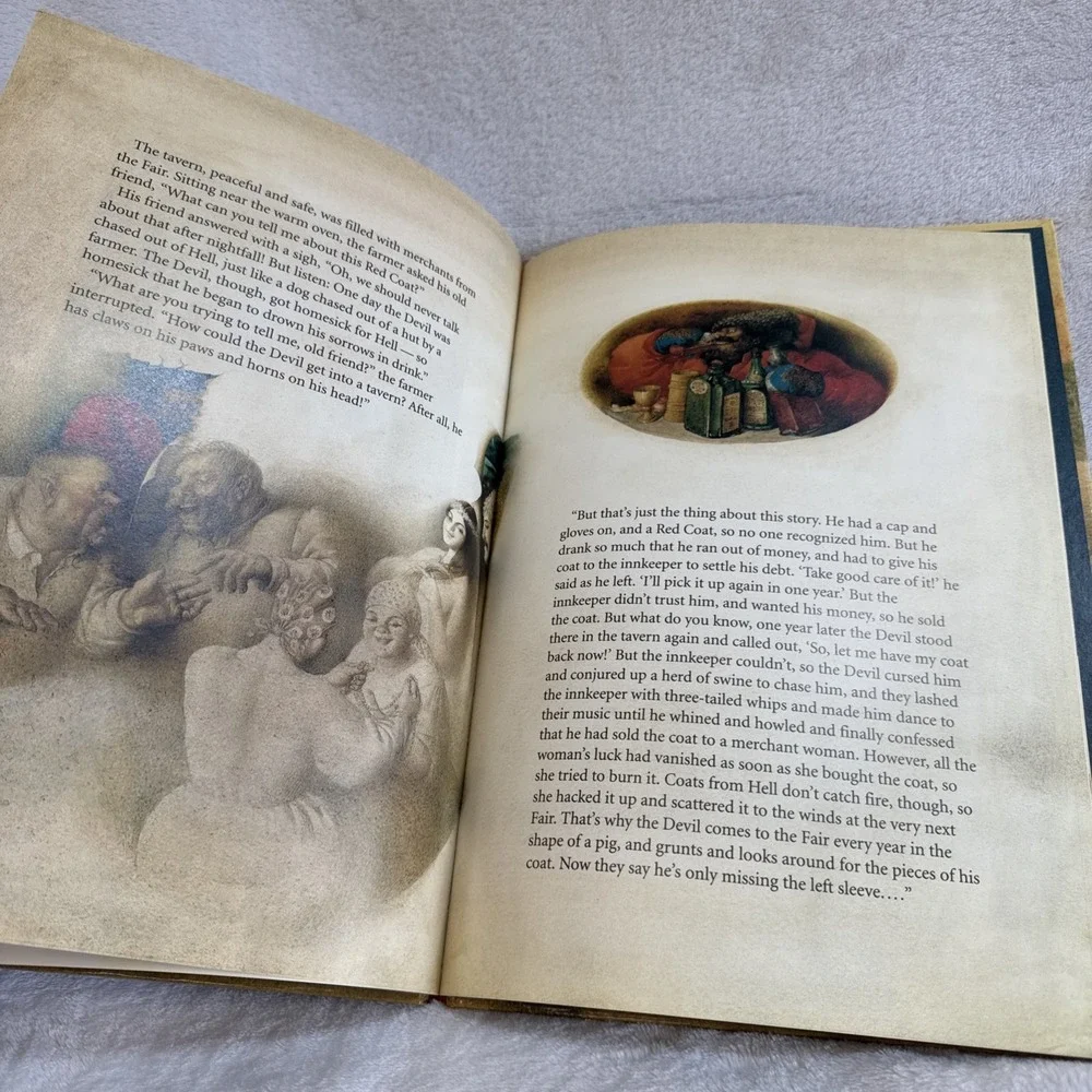 Sorochintsy Fair‎ Nikolai Gogol Hardback Book Illustrated 1991 Collectable HB